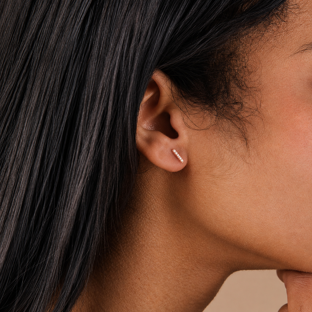 rose gold stud