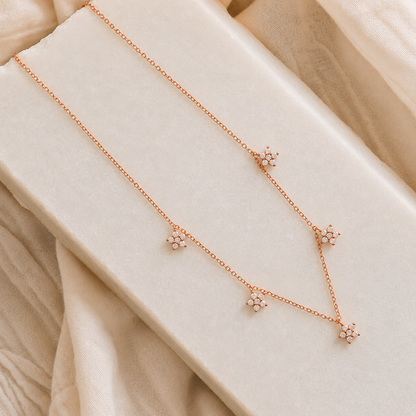 Nanala Diamond Flower Necklace