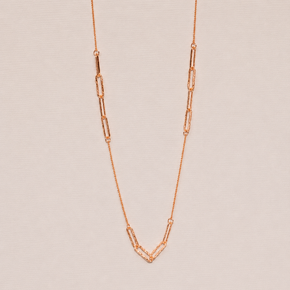 Textured Paperclip Necklace
