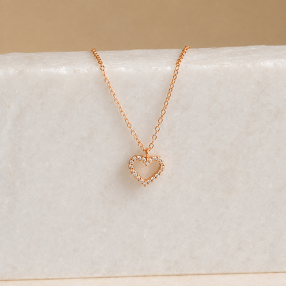 Forever Pave Heart Necklace