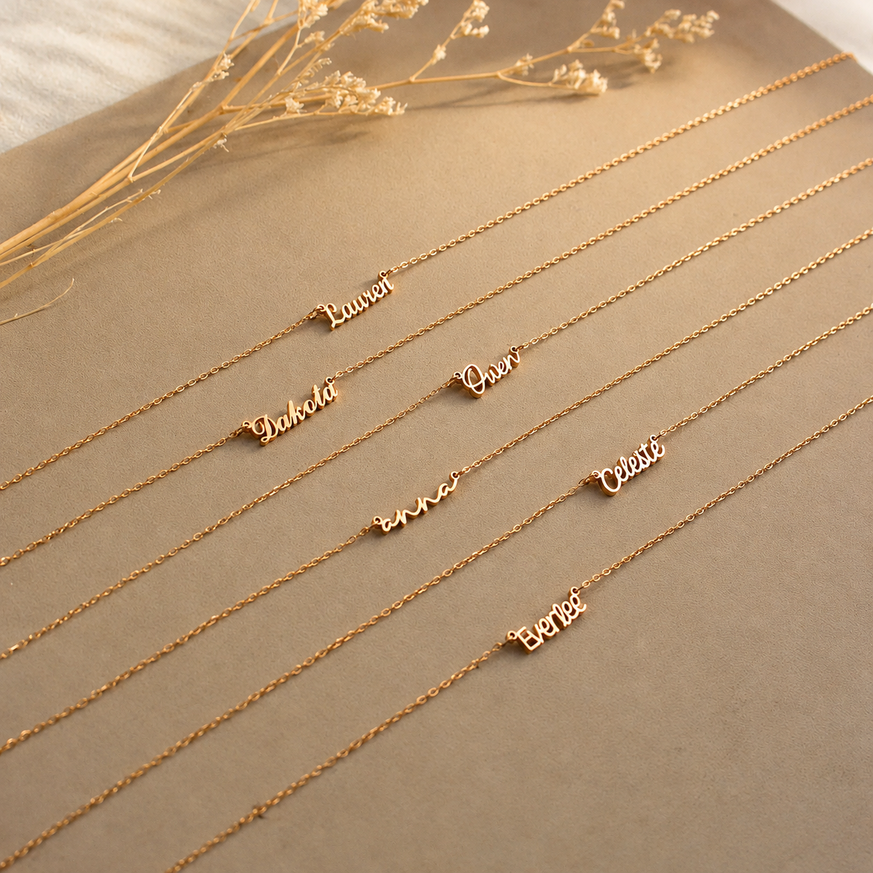 Tiny London Name Necklace