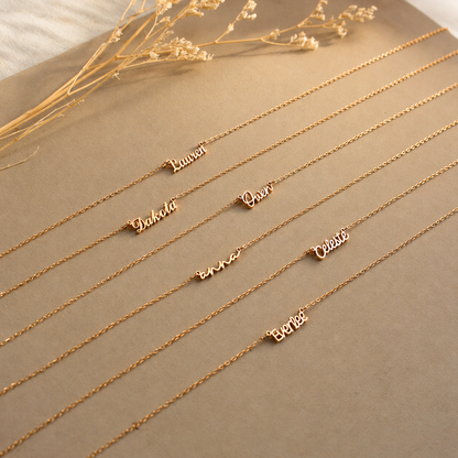 Tiny London Name Necklace