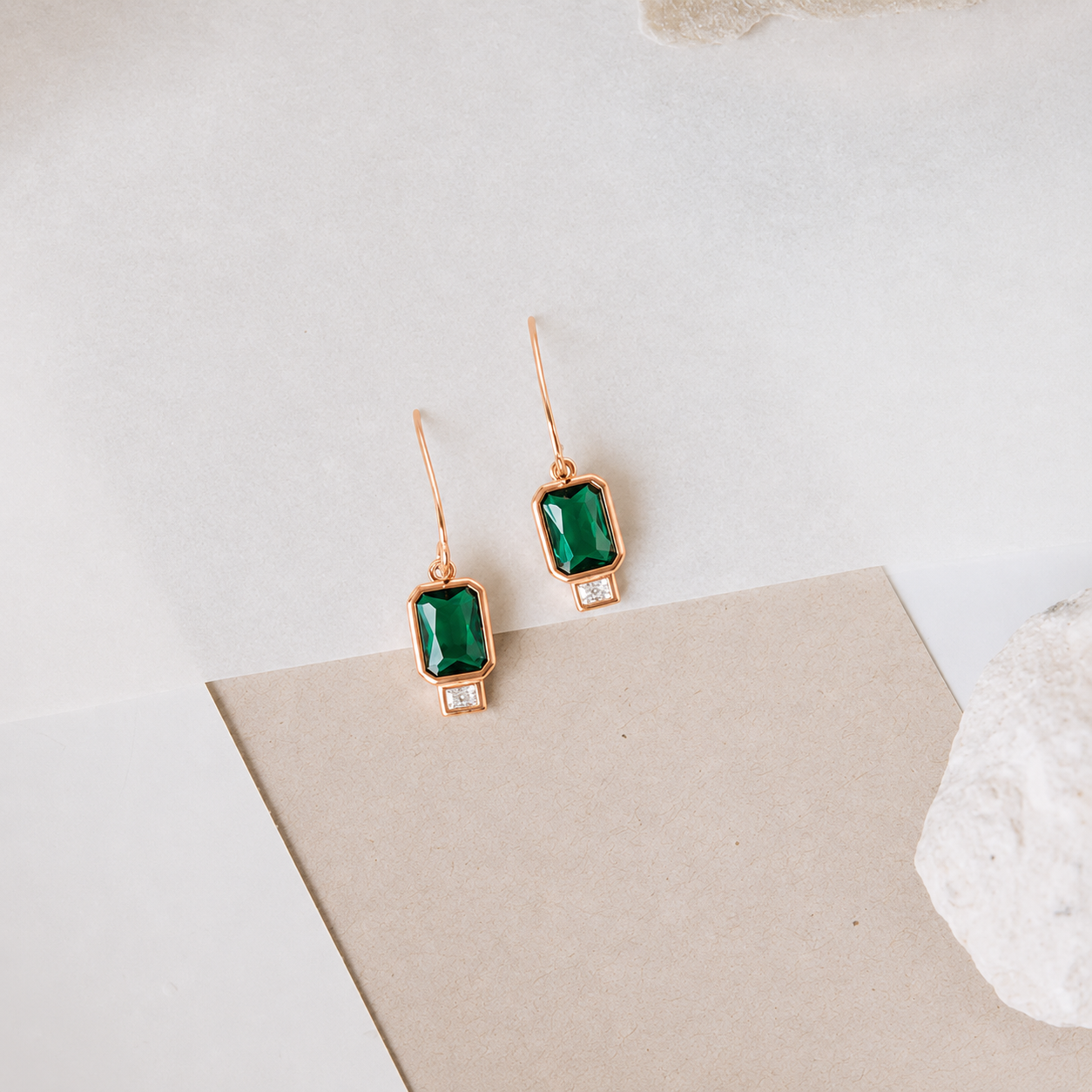 Emerald Drop Earrings