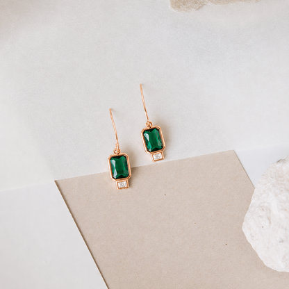 Emerald Drop Earrings