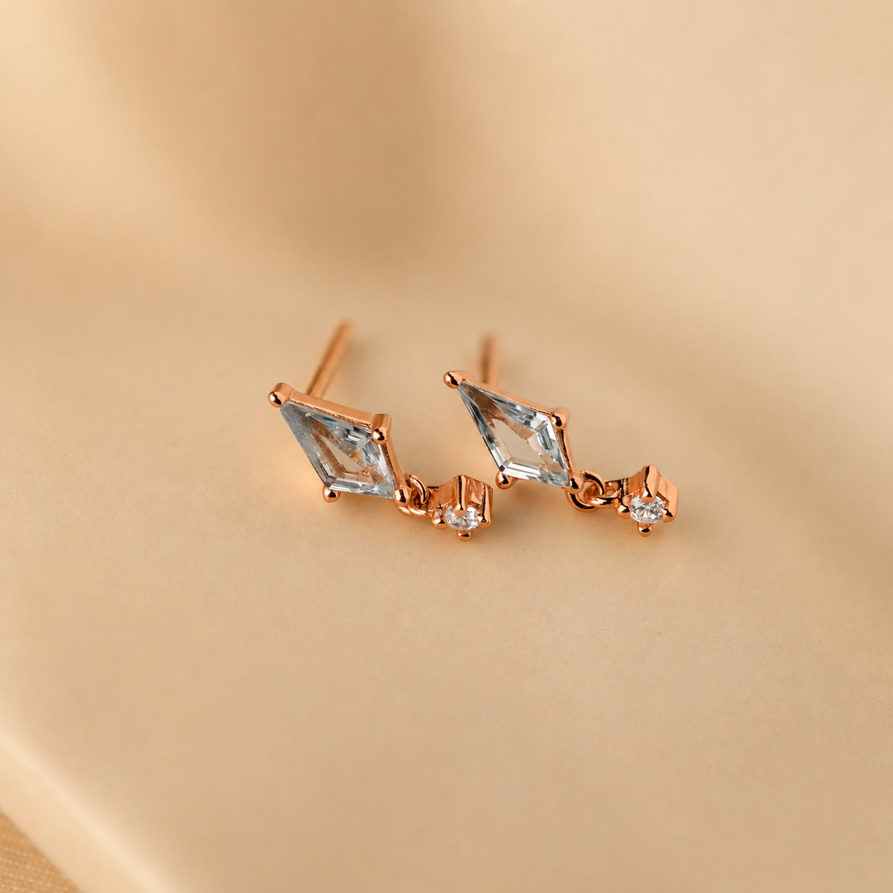 Whimsical Flight: Gemstone Kite Drop Earrings