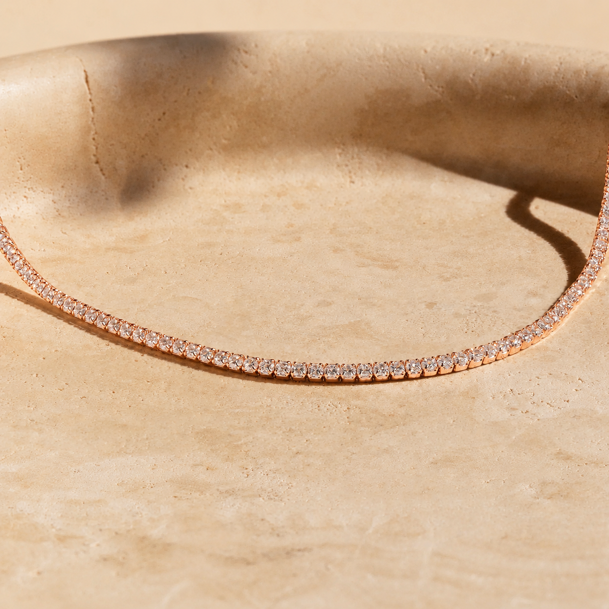 Diamond Tennis Choker Necklace