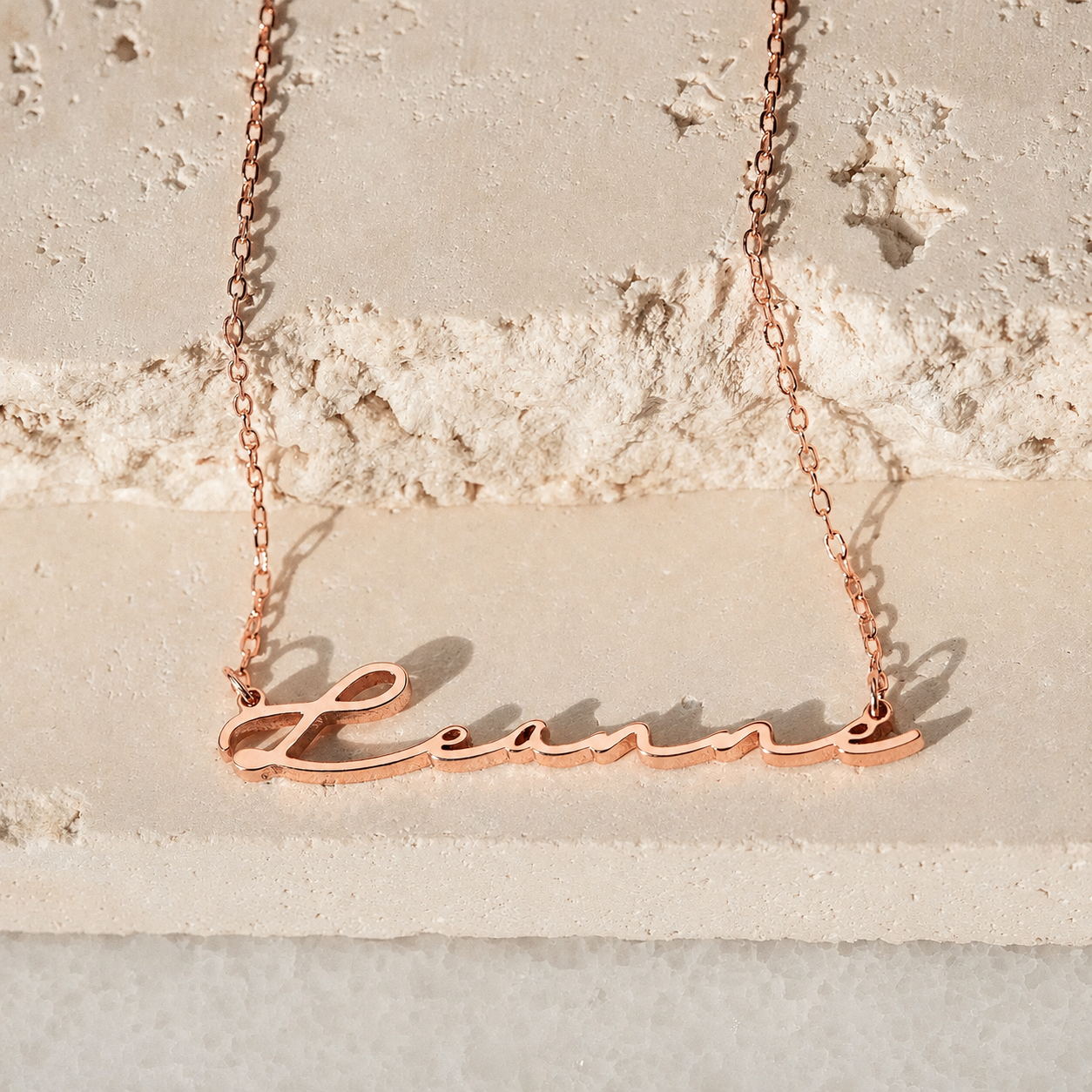 Off-Center Name Necklace