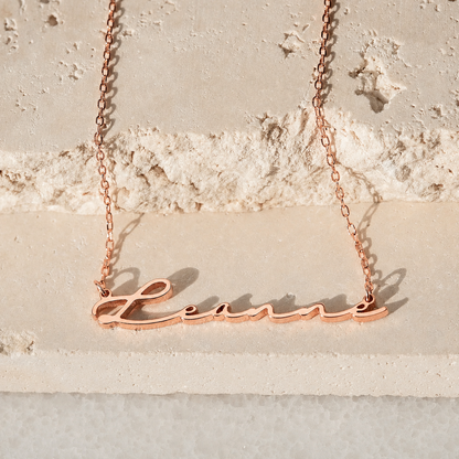 Off-Center Name Necklace