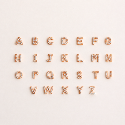 Floating Pave Initial Necklace
