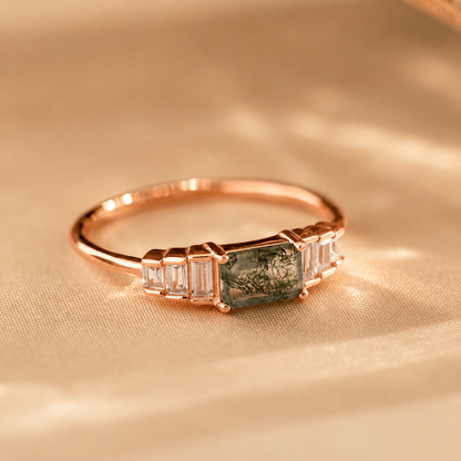 Radiant Aura: Agate Statement Ring