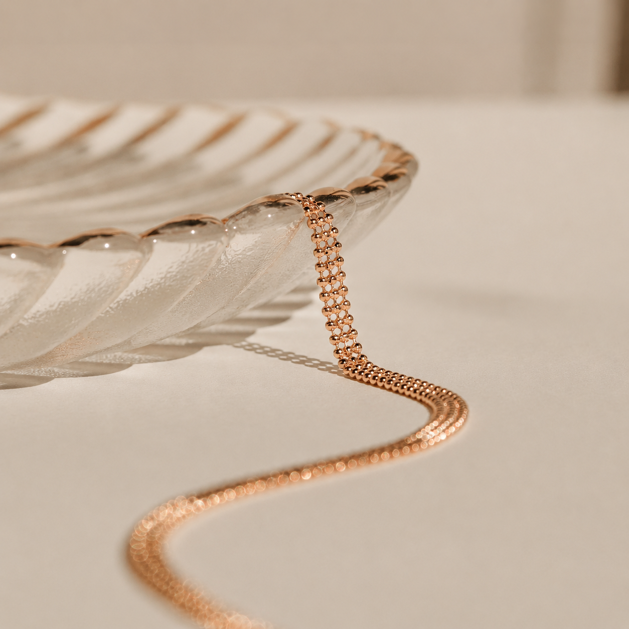 Tri-Stacked Beaded Necklace
