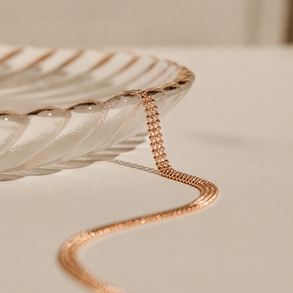 Tri-Stacked Beaded Necklace