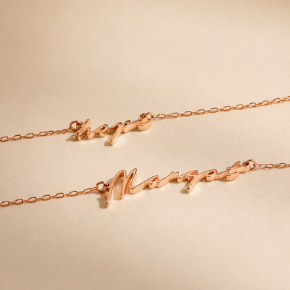 Tiny Venice Name Necklace