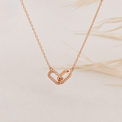 Pave Linked Pendant Necklace