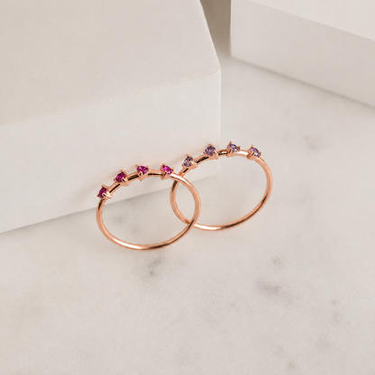 Dainty Multi-Stone Birthstone Ring