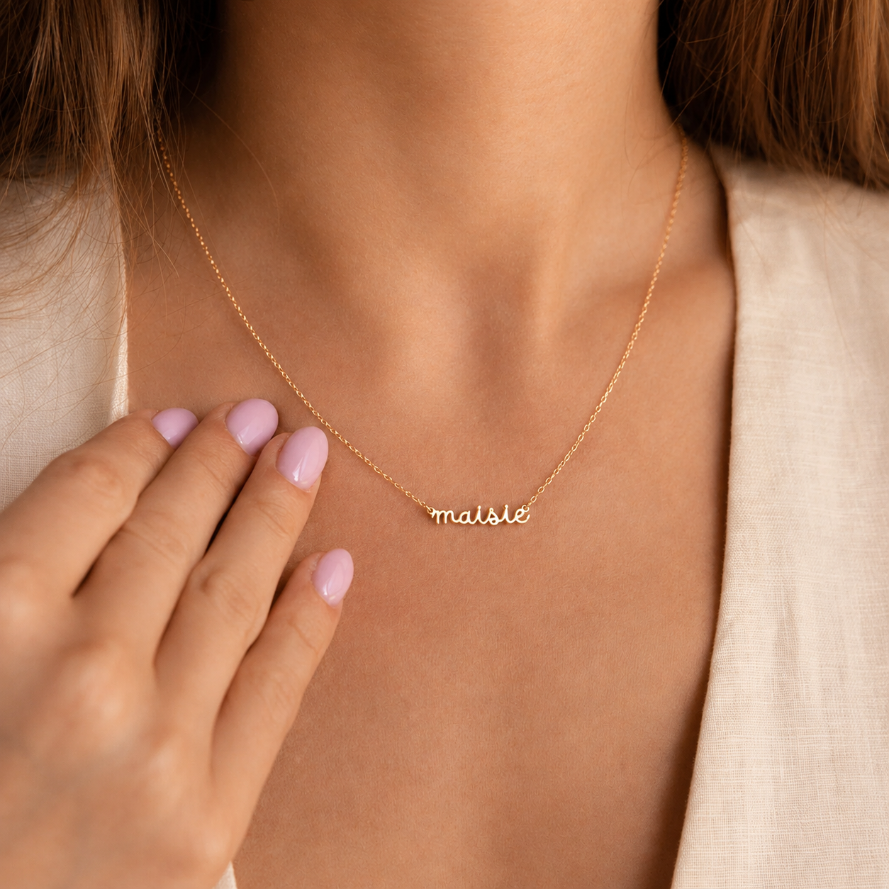 Tiny Dream Name Necklace