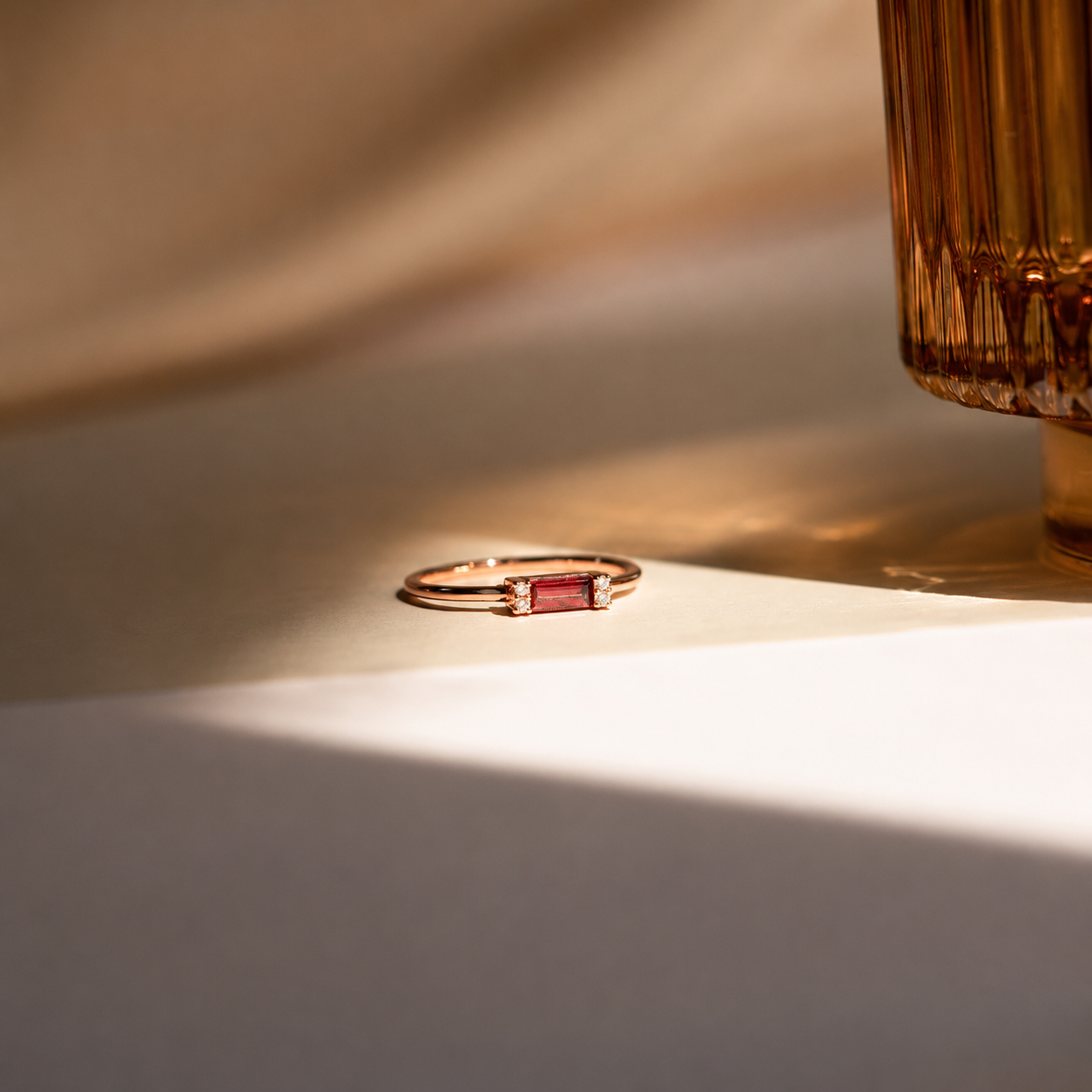 Empire Garnet Ring