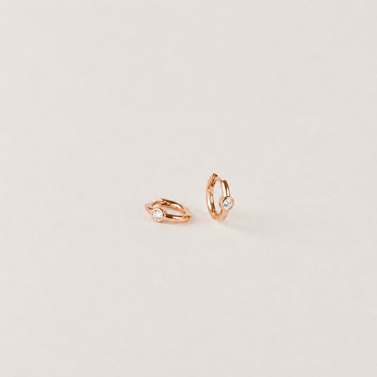 Alea Diamond Huggie Earrings