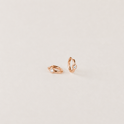 Alea Diamond Huggie Earrings
