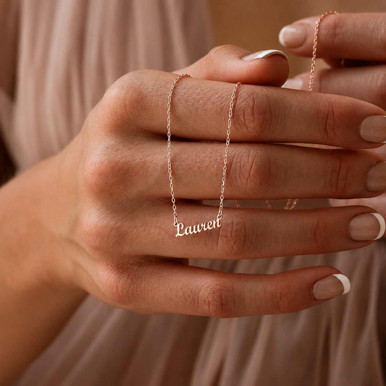 Tiny London Name Necklace