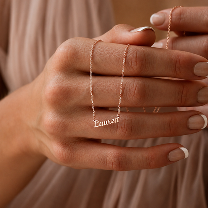 Tiny London Name Necklace