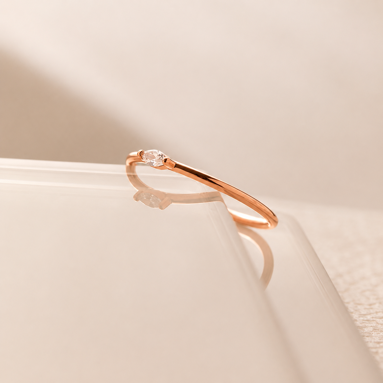 Custom Marquise Birthstone Ring