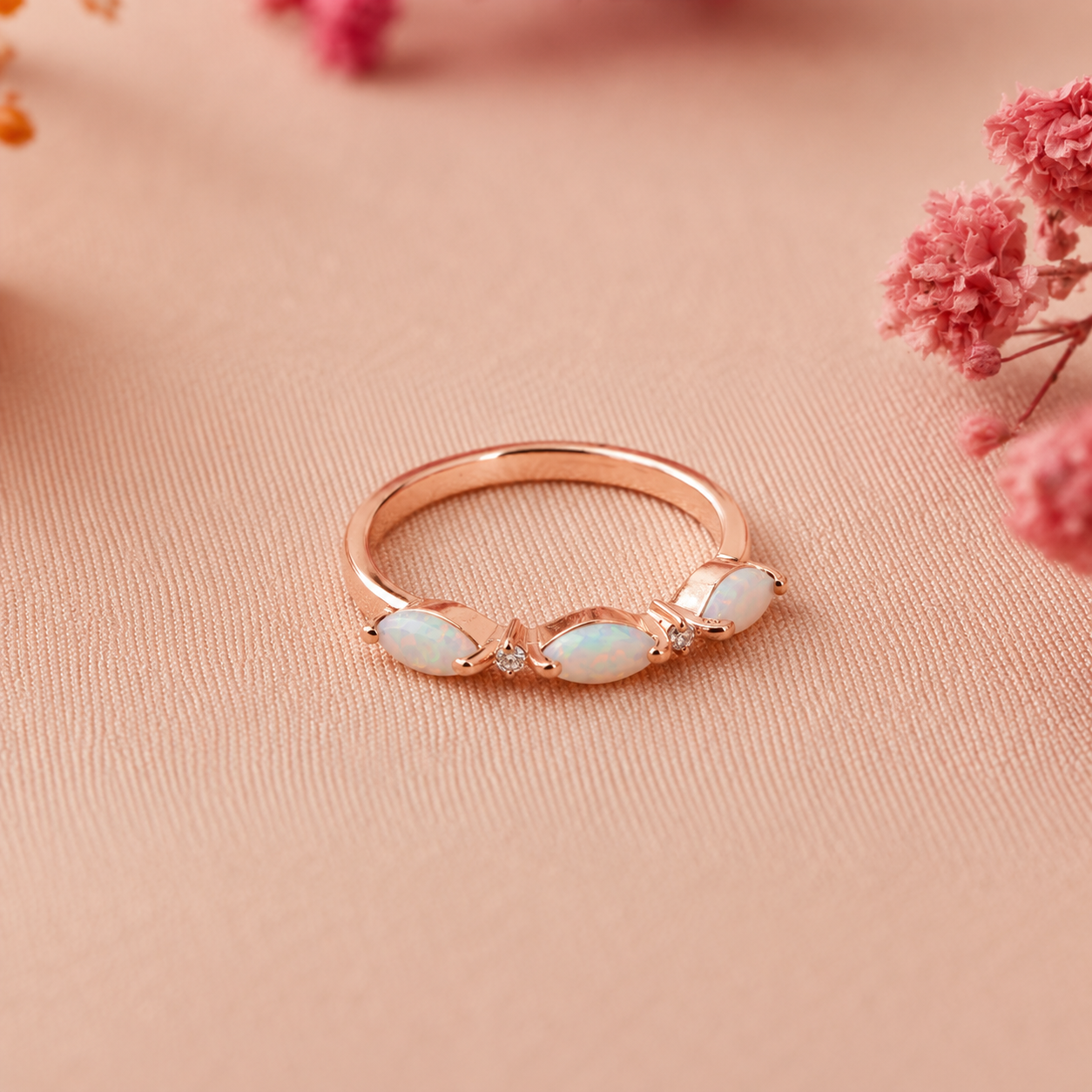 Alessia Trio Opal Ring