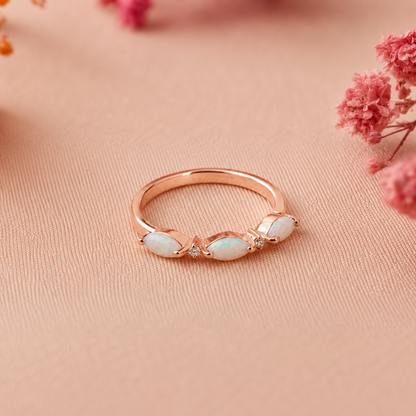 Alessia Trio Opal Ring