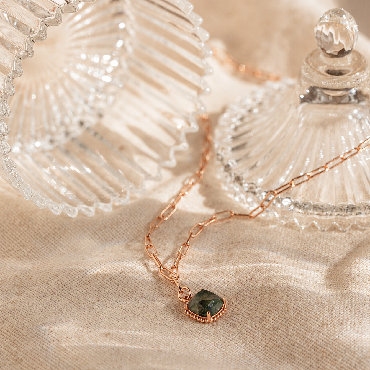 Handmade Agate Pendant Necklace