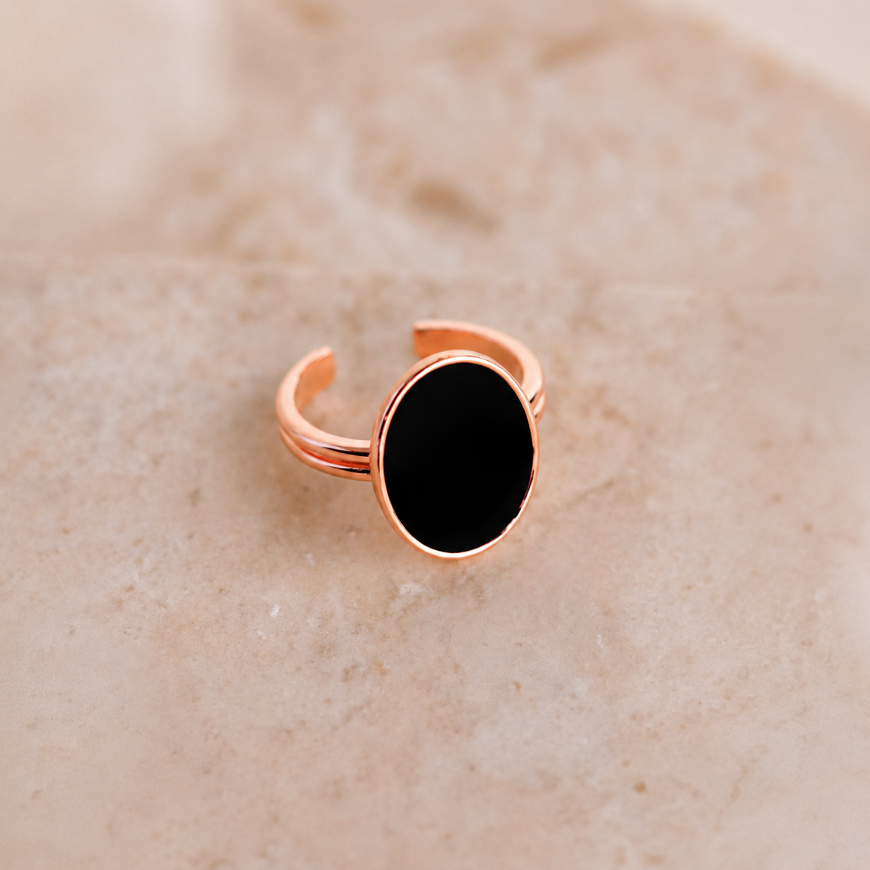 Black Onyx Signet Ring