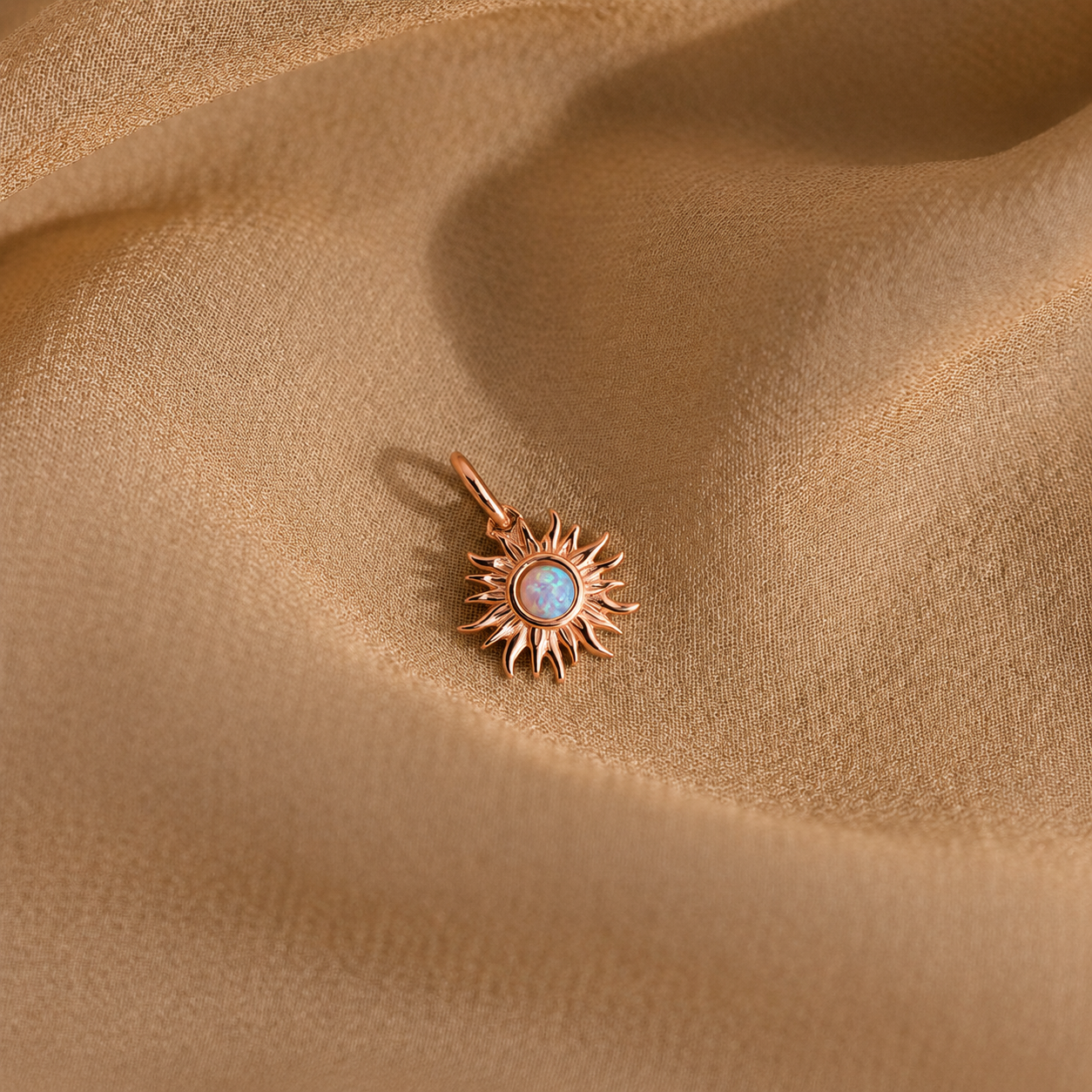 Celestial Opal Sun Charm