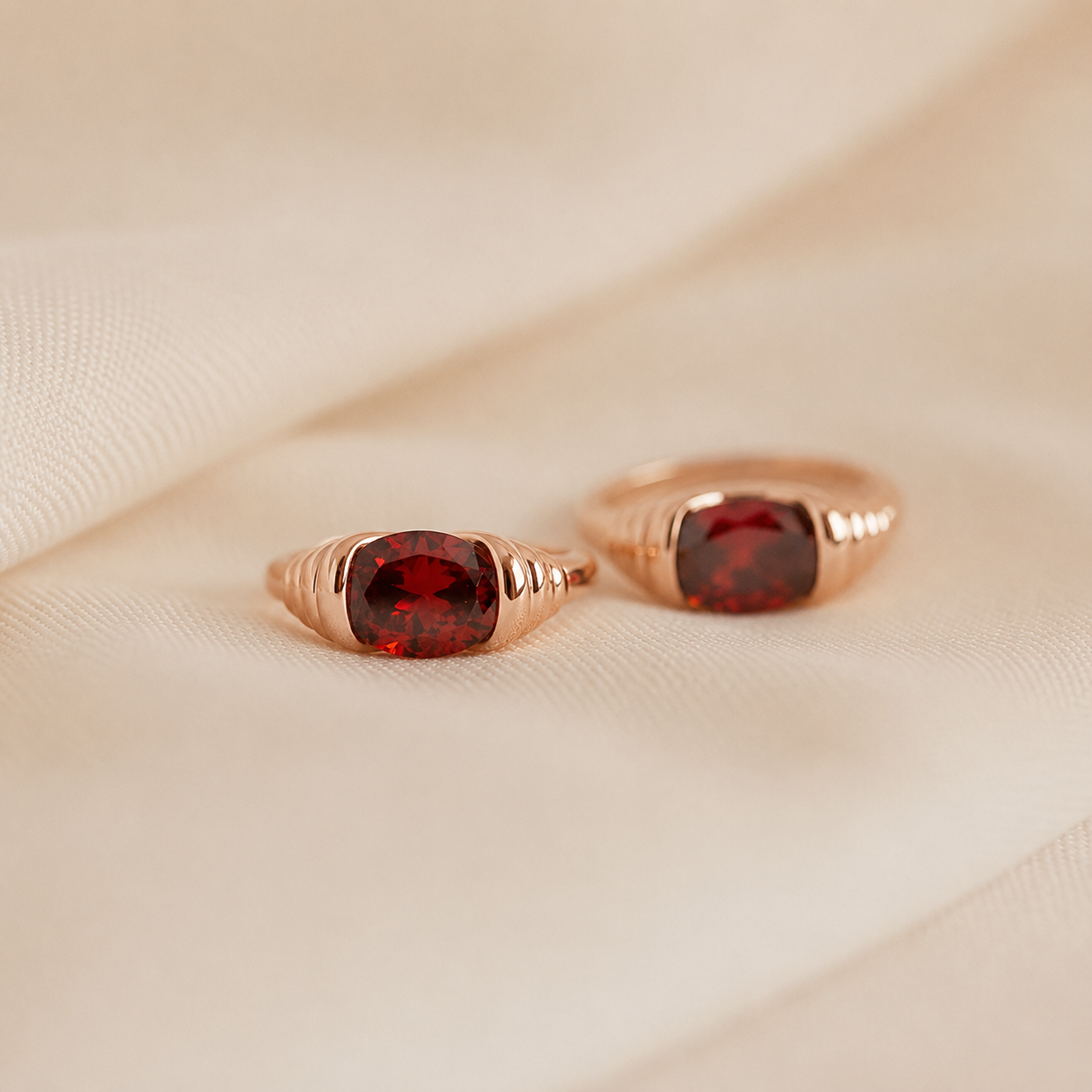 Garnet Signet Ring