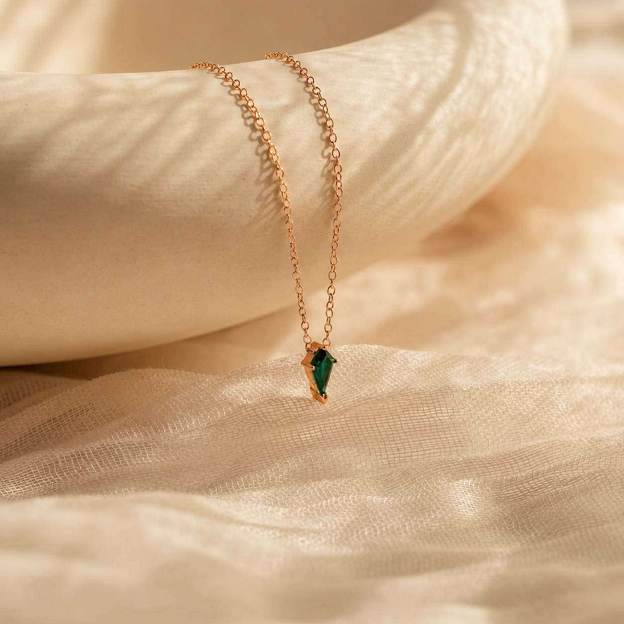 Art Deco Kite Pendant Necklace
