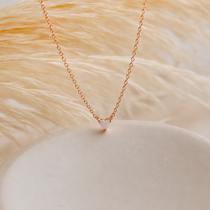 Madeline Opal Heart Necklace