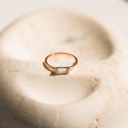 Kiera Opal Baguette Ring