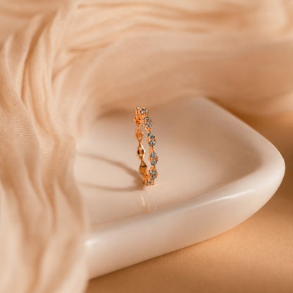 Eternal Serenity: Aquamarine Eternity Ring