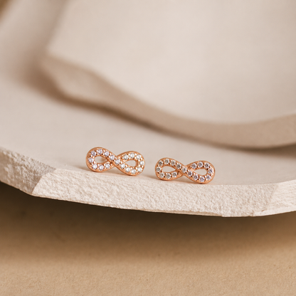 Pave Infinity Studs