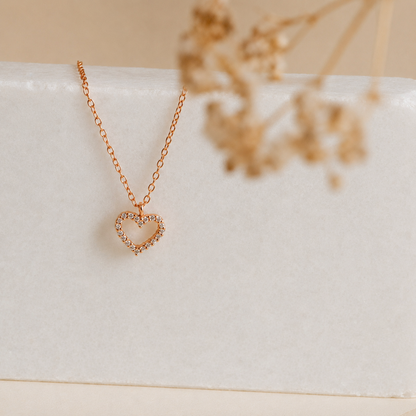 Forever Pave Heart Necklace