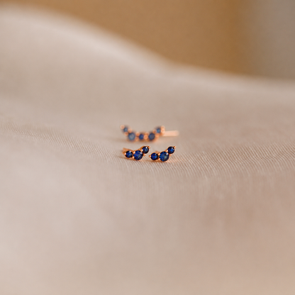 Bella Birthstone Stud Earrings