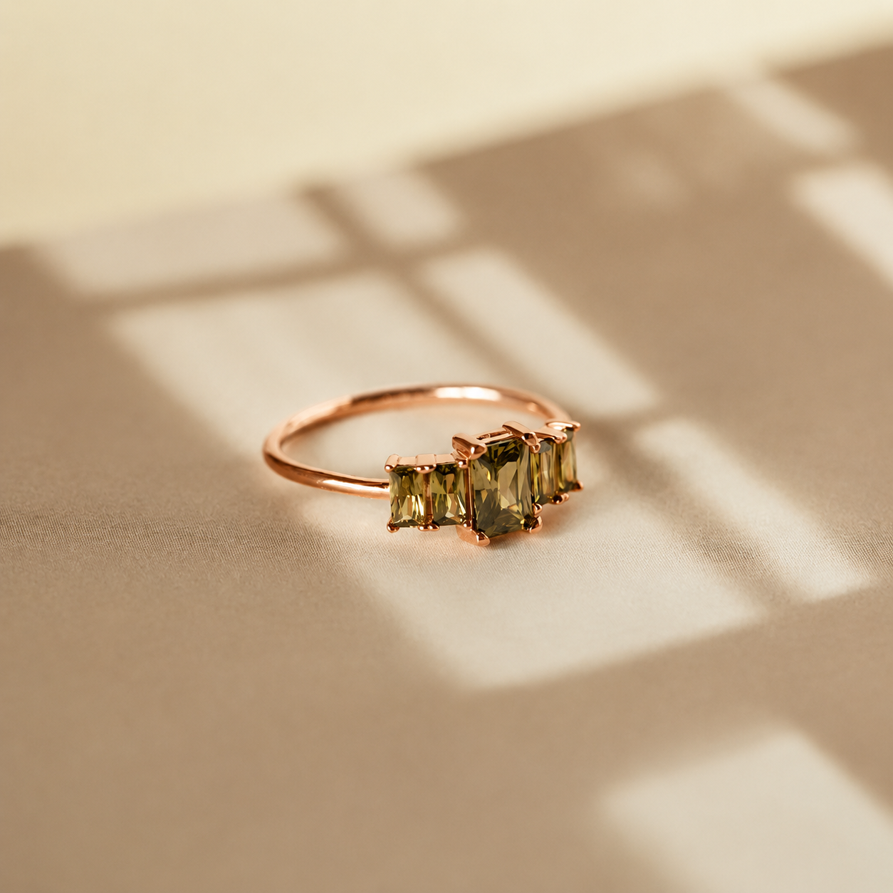 Vintage Charm: Art Deco Birthstone Ring