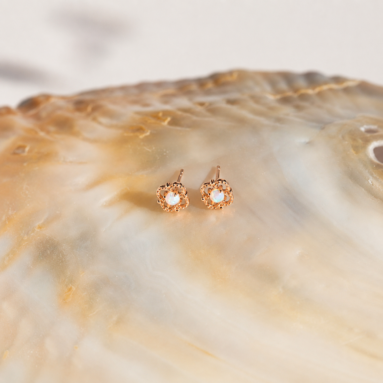 Alora Opal Stud Earrings