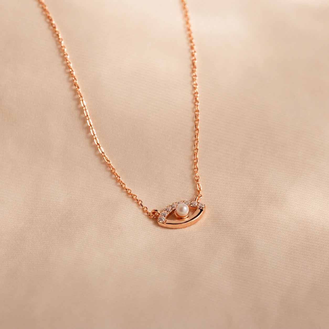 Guardian's Blessing: Evil Eye Diamond Necklace
