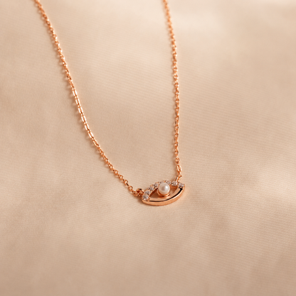 Guardian's Blessing: Evil Eye Diamond Necklace