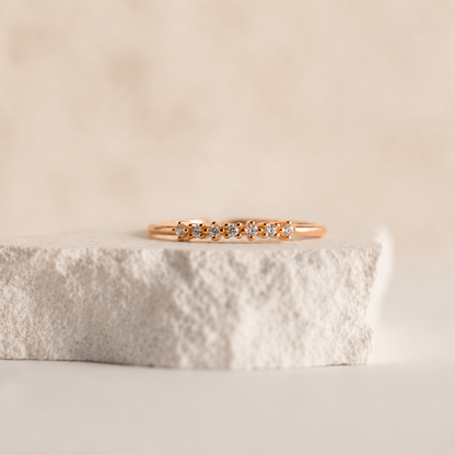 Elegant CZ Diamond Stackable Ring
