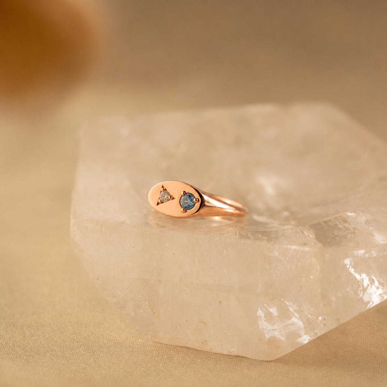 Mixed Birthstone Signet Ring