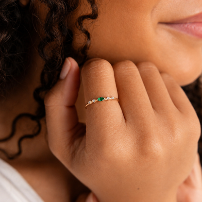 Marquise Birthstone Ring