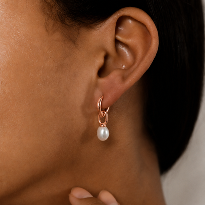 Hazel Pearl Hoops