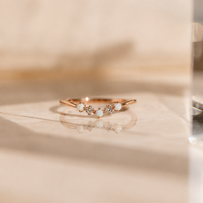 Layla Opal and Diamond Ring
