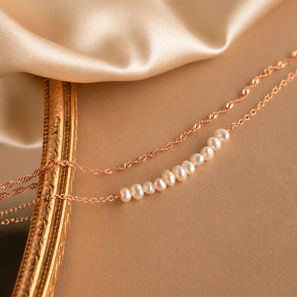 Duo Pearl Twist Bracelet
