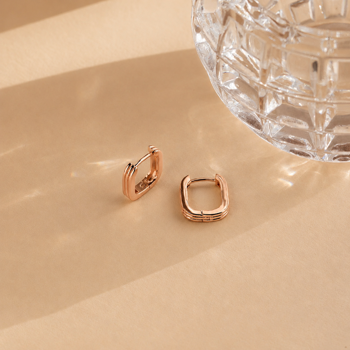 Ribbed Link Hoops
